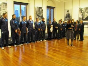 La Selecci�n, despedida por la Presidenta