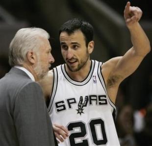 Manu hizo un poco de todo y San Antonio est� arriba