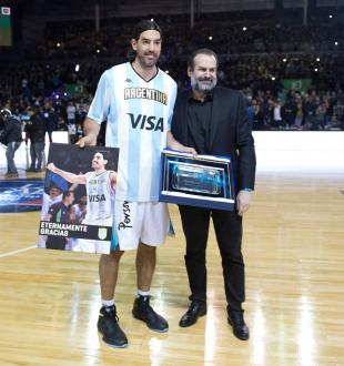 El homenaje al s�mbolo de la selecci�n