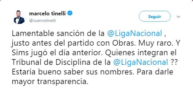 El tribunal suspendi� por dos fechas a Mata y a Sims