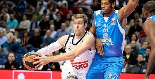 Euroliga: Exhibici�n ofensiva del Real Madrid ante el Sassari italiano