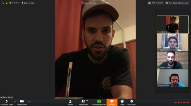 Ober� trabaja desde casa