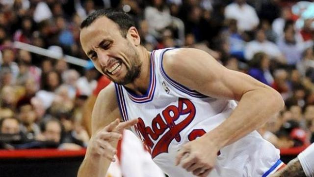 Manu Gin�billi, otra vez lesionado