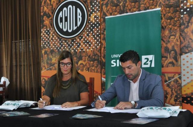 Ol�mpico firm� importante convenio con la Universidad S21