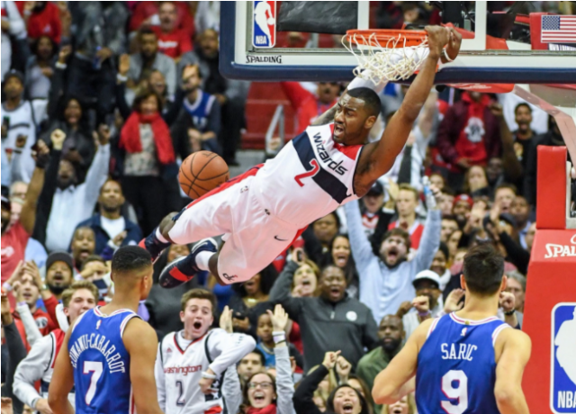 Wall gui� a los Wizards a su primer triunfo