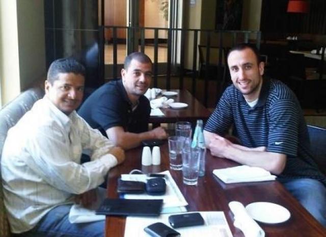 Manu almorz� con Vaccaro y Hern�ndez