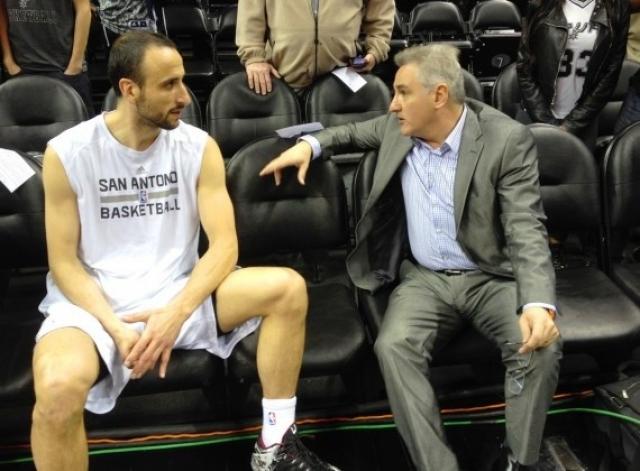 Julio Lamas se reuni� con Manu Gin�bili en EE.UU.