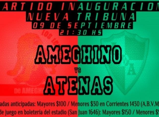 Atenas jugar� un amistoso contra Ameghino de Villa Mar�a