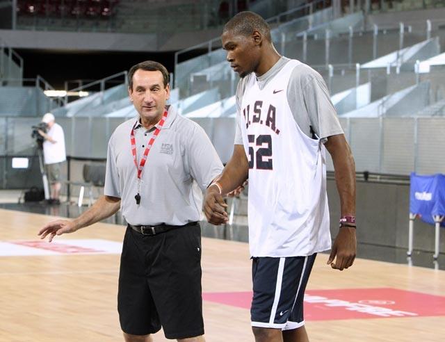 Mike Krzyzewski, sorprendido por la decisi�n de Kevin Durant