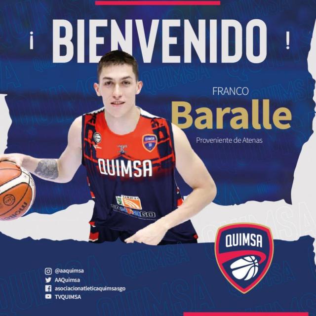 Franco Baralle desembarca en Quimsa