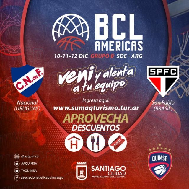 Interesante propuesta de Quimsa en la BCL Am�ricas