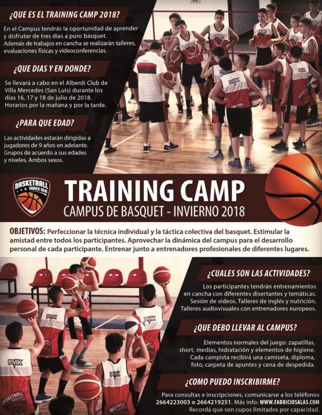 Inscripci�n abierta para el Training Camp 2018