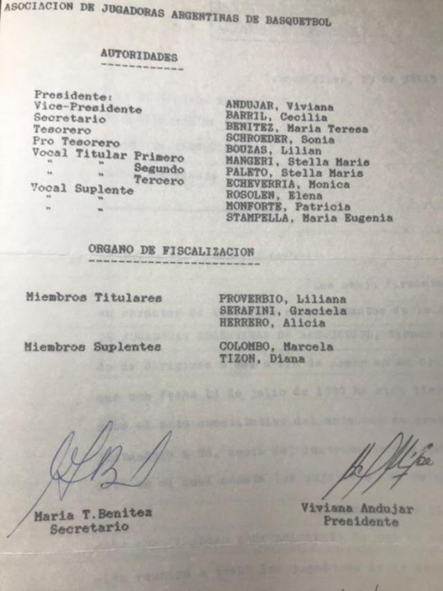 El d�a que las jugadoras argentinas tuvieron su asociaci�n