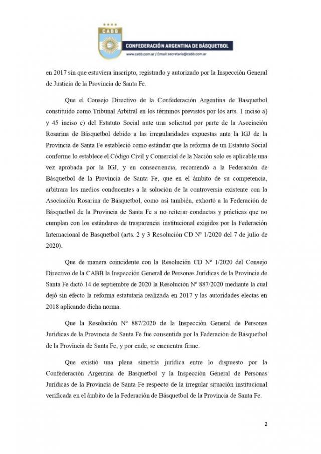 Se quebr� la relaci�n: CABB expuls� a la Federaci�n de Santa Fe