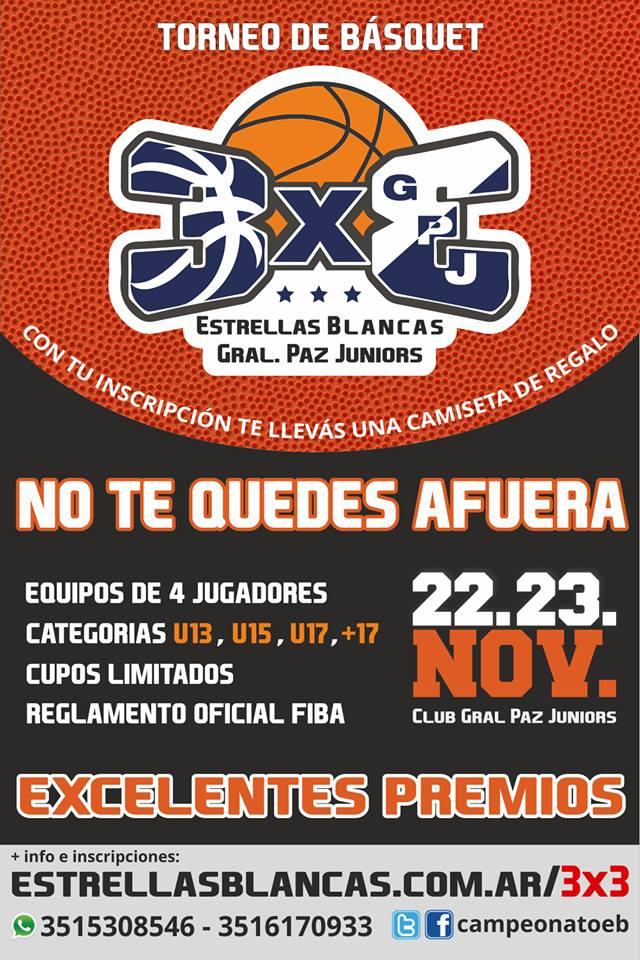 1� Torneo 3x3  Estrellas Blancas - General Paz Juniors